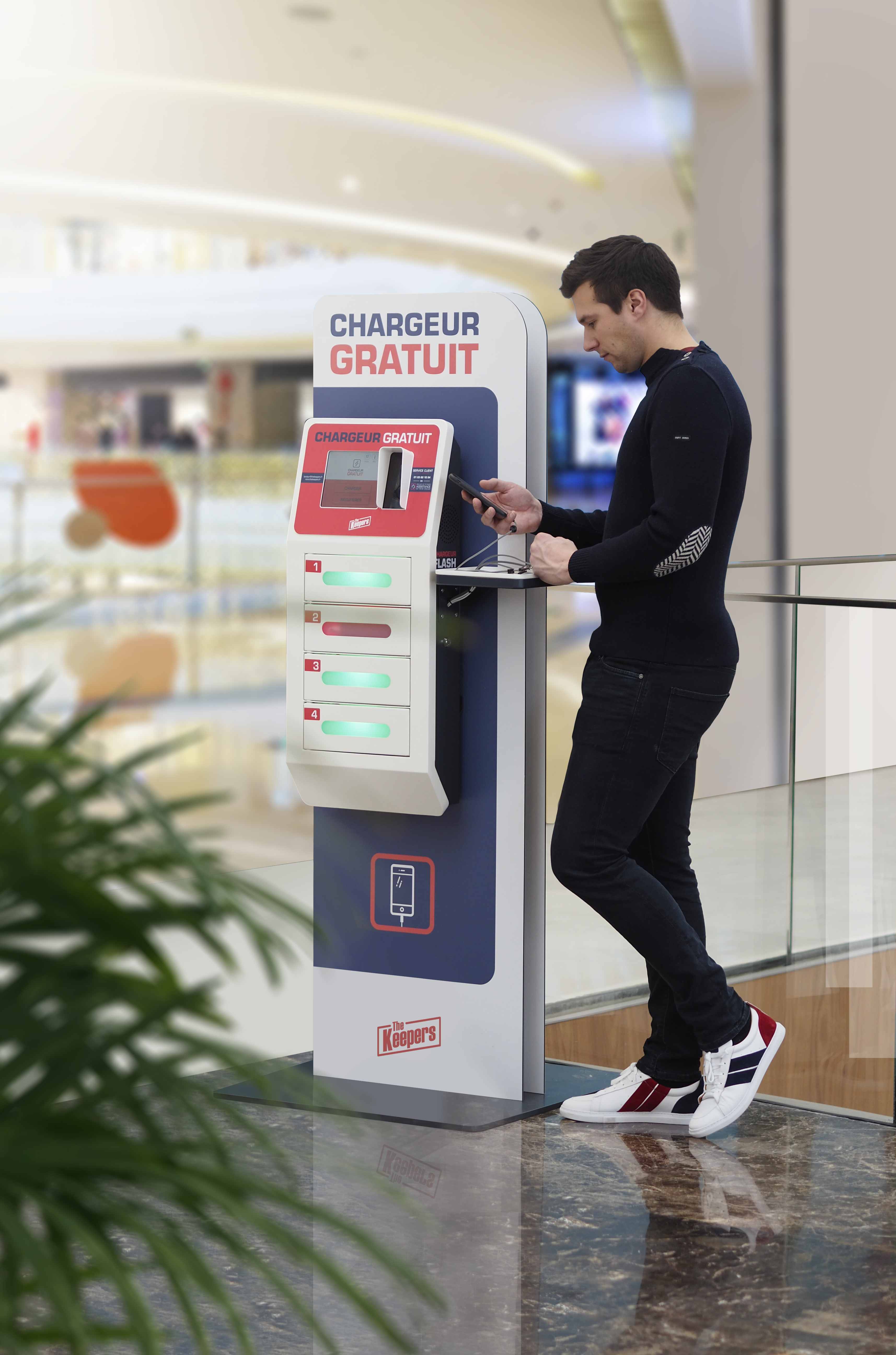 Personalized portable battery loan service in the VIP boxes of the Toulouse Football Club